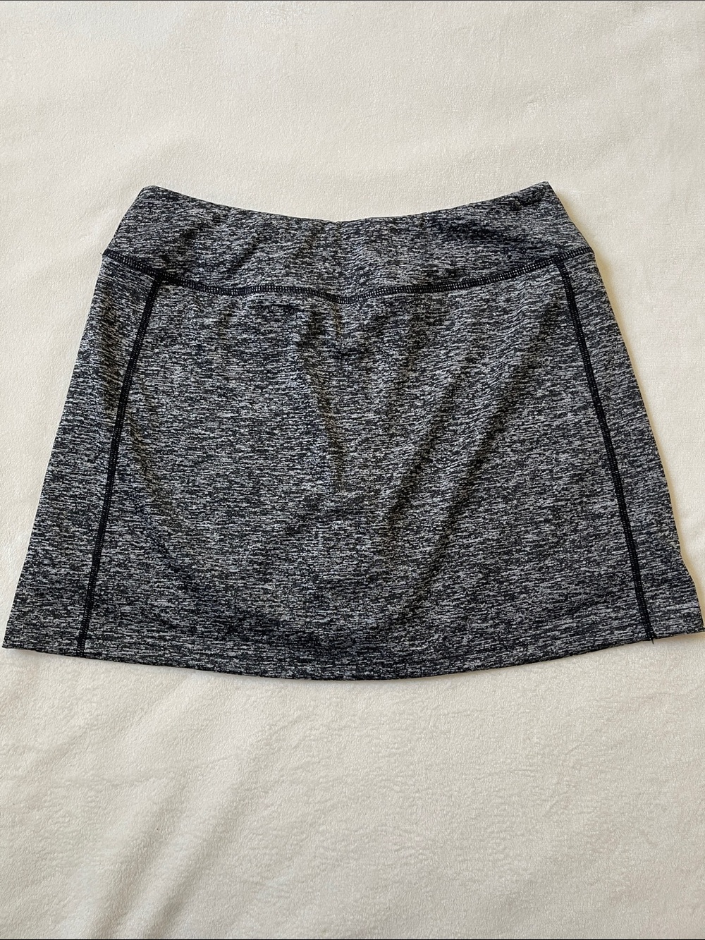 Blevon H Heather Gray Mini Skort Skirt